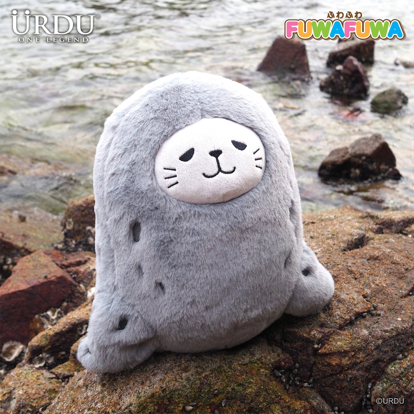 URDU FUWAFUWA Plush Series - Seal (Grey)