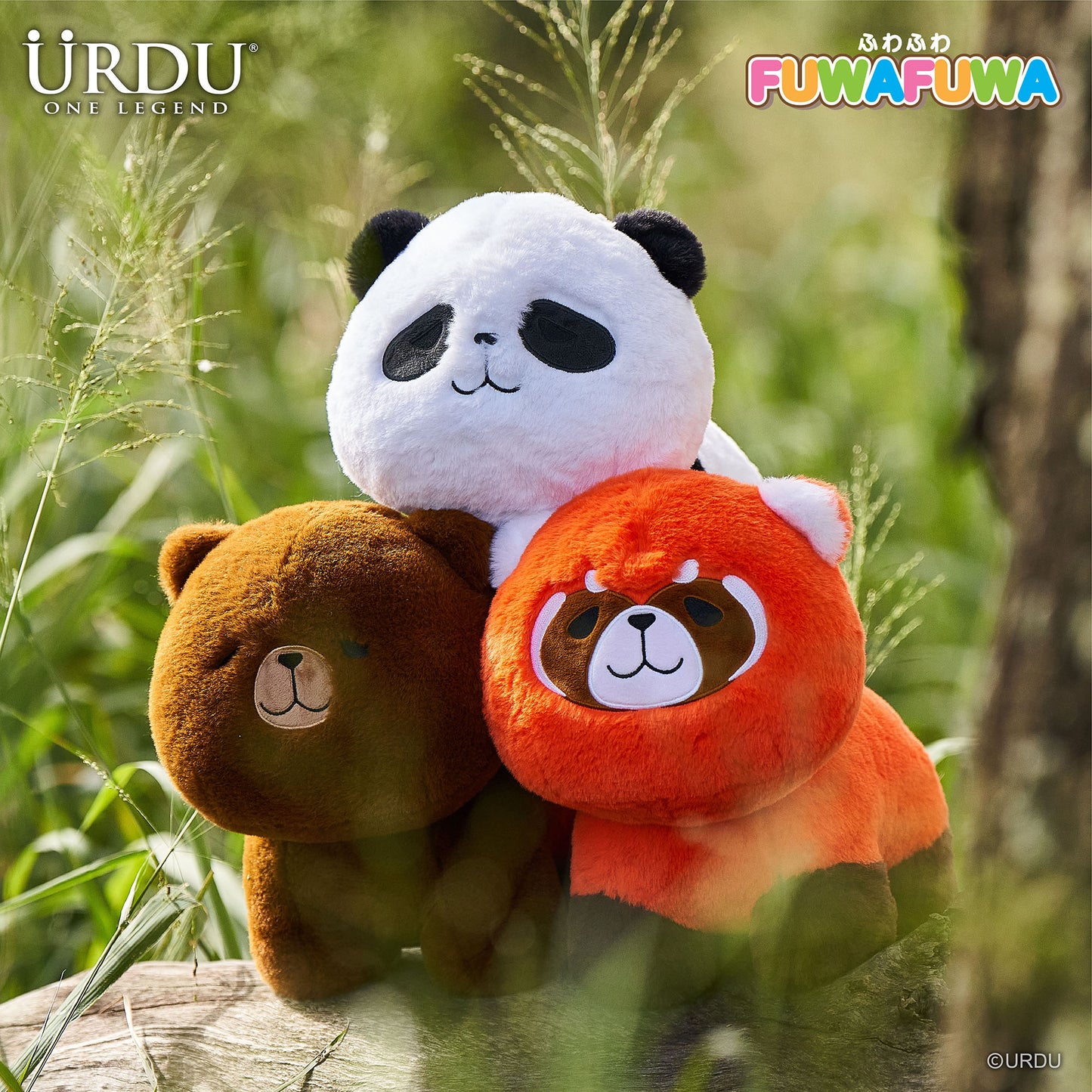 URDU FUWAFUWA Plush Series - Bear (Panda)